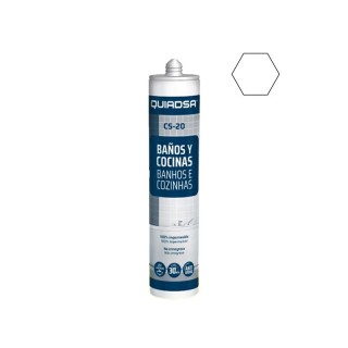 Silicona Acetato Antimoho Blanca 280ML (CS-20)