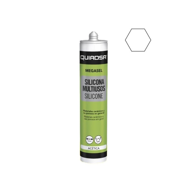 Silicona Acetato Blanco Megasel 300 ML