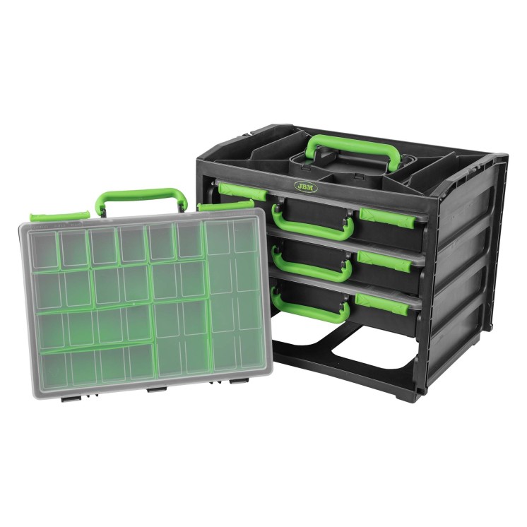 Caja organizadora con 4 maletines extraíbles JBM