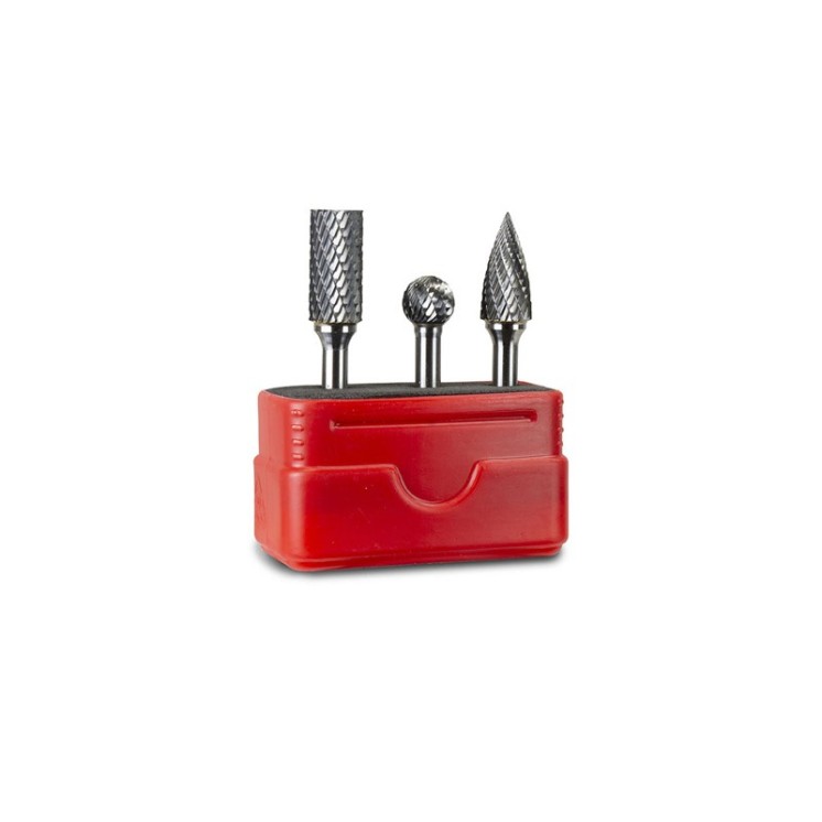 Set 3 fresas para metal Stayer | Accesorios amoladora recta