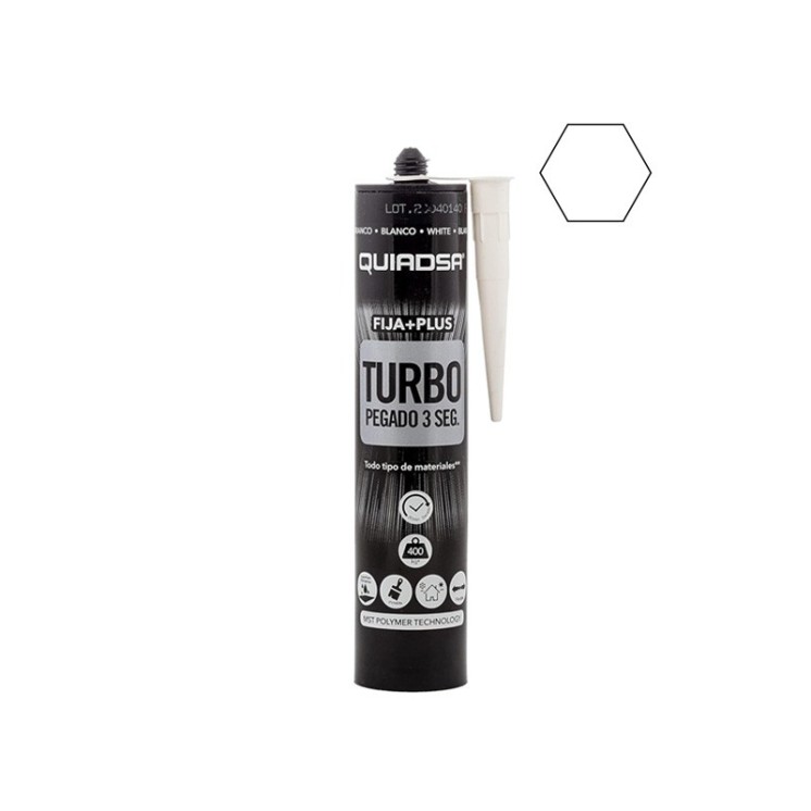 Adhesivo Quiadsa Fija Plus Turbo montaje rápido