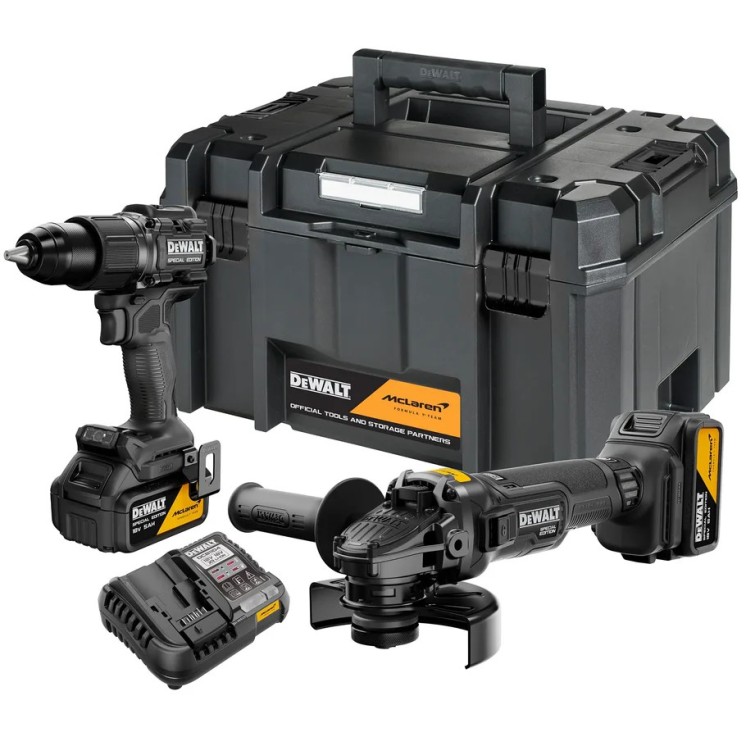 Kit DeWalt McLaren XR 18V taladro y amoladora