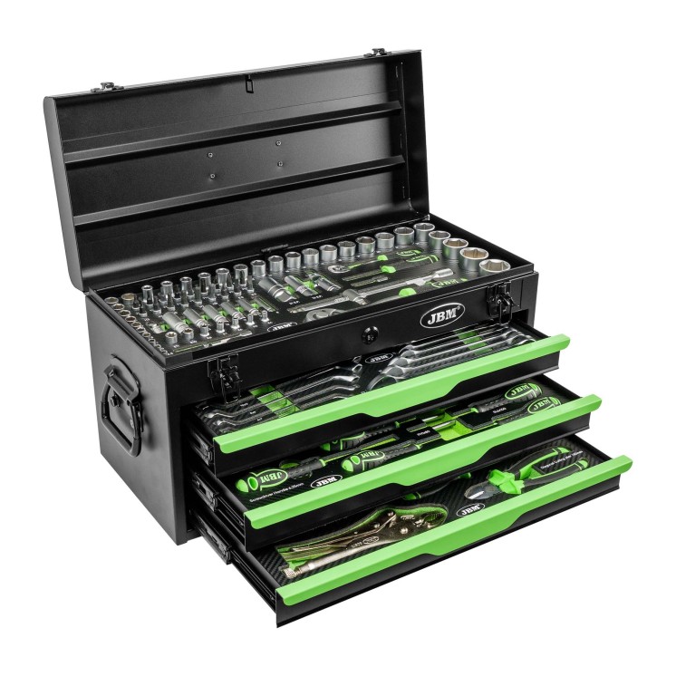 Caja metálica JBM 143 piezas 54261