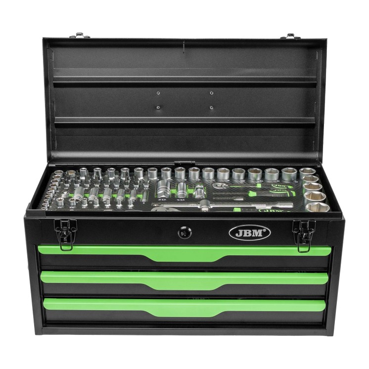 Caja metálica JBM 143 piezas 54261
