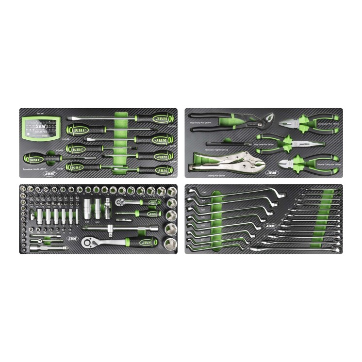 Caja metálica JBM 143 piezas 54261