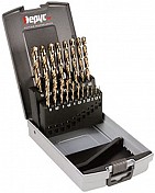 Juego de Brocas HSSCO Ø1 a 10 X 0,5mm. 19Pzs.