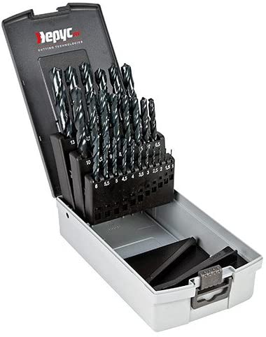 Juego de Brocas HSS Ø1 a 13 X 0,5mm. 25Pzs.