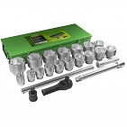 Estuche metálico con 22 piezas de autoclé de 1".