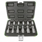 Estuche Puntas Torx CROMADO 12 Piezas 1/2"