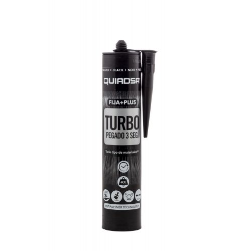 Sellador Adhesivo Fija+Plus TURBO NEGRO 300ml.