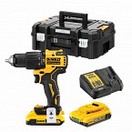 Taladro Percutor XR 18V, 2 Bat. Li-Ion 2Ah