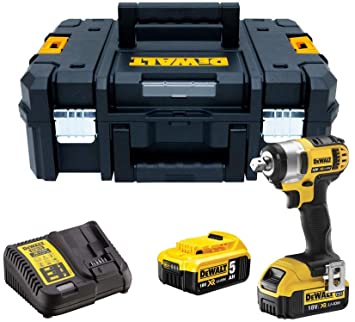 Llave Impacto XR 18V, con 2 baterías 5Ah y maletín